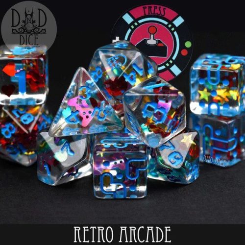 Retro Arcade - Dice set - 11 stuks