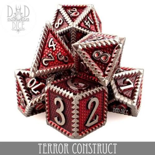 Terror Construct - Metal Dice set - 7 stuks