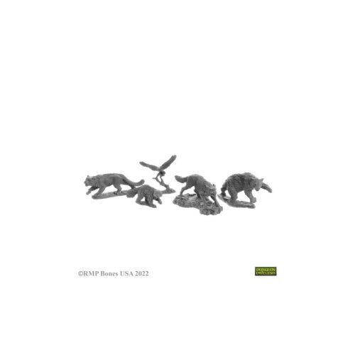 Animal Companions (5) - Unpainted Miniatures