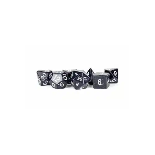 Blue Sandstone - Gemstone Dice set - 7 stuks
