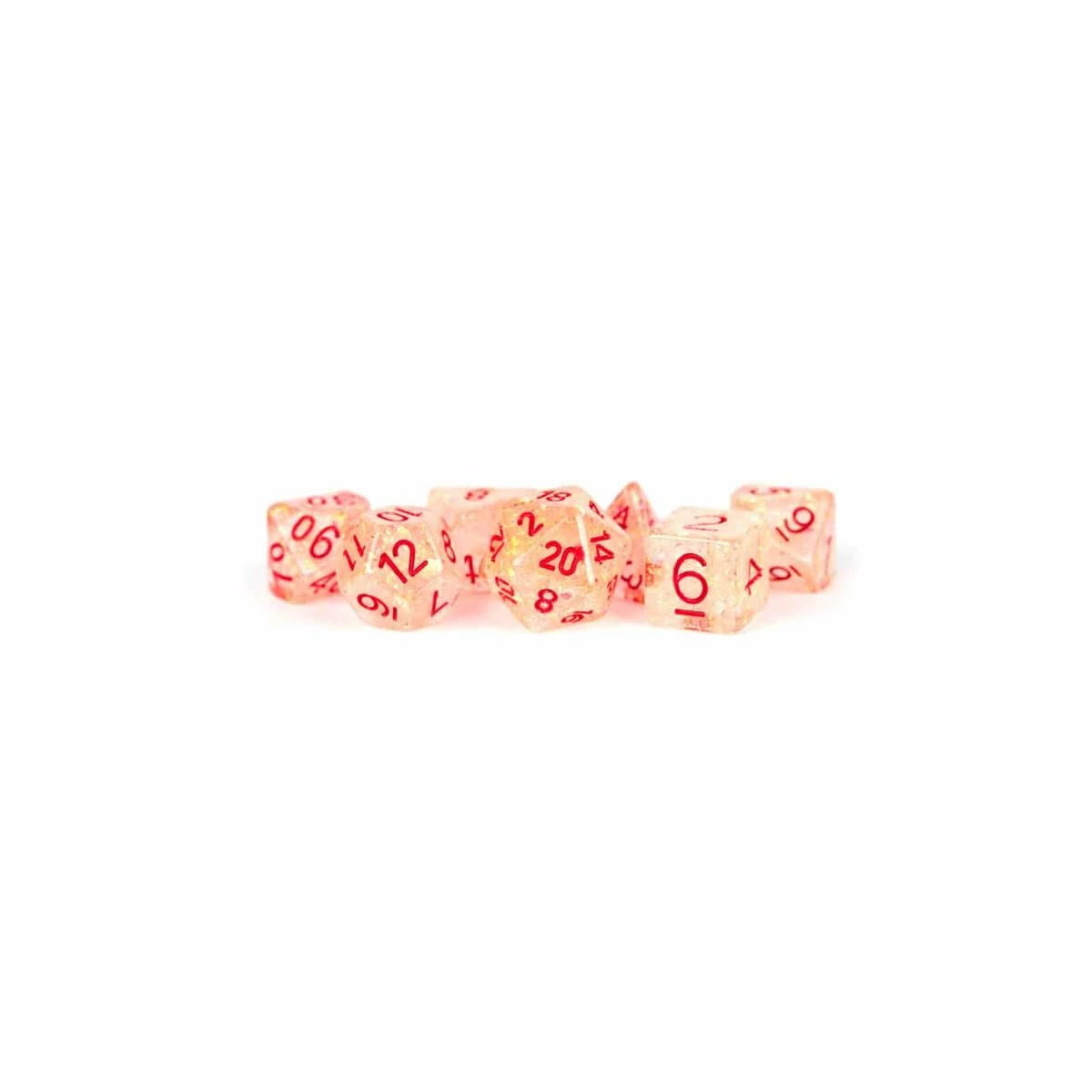 Flash Red - Dice set - 7 stuks