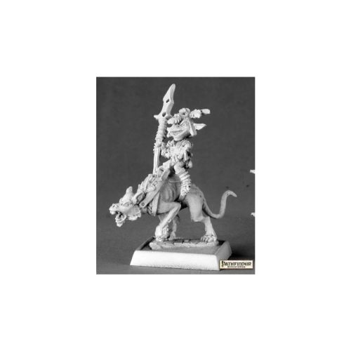 Goblin Commando on Dog - Unpainted Metal Miniatures