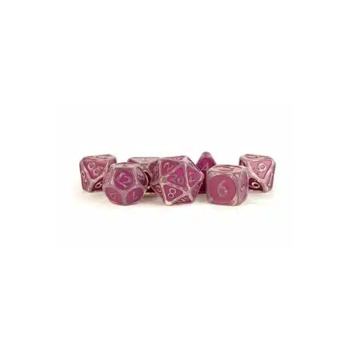 Ice with Purple - Enamel Dice set - 7 stuks