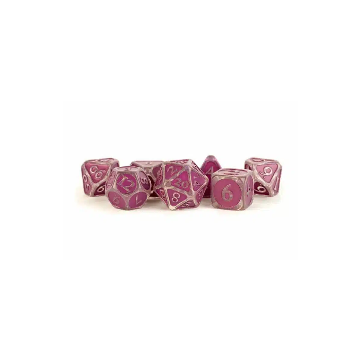 Ice with Purple - Enamel Dice set - 7 stuks