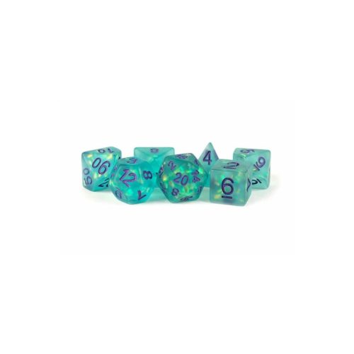 Icy Opal: Teal - Dice set - 7 stuks