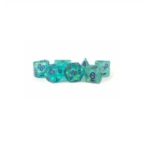 Icy Opal: Teal - Dice set - 7 stuks