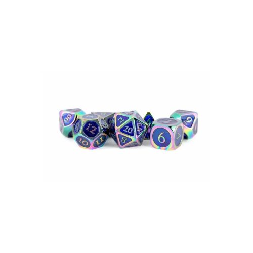 Rainbow - Metal Dice set - 7 stuks