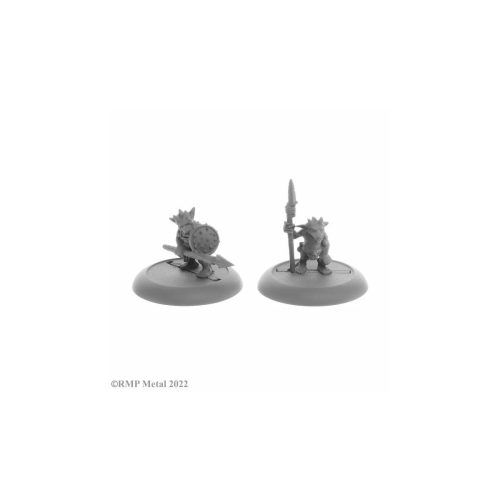 Ratpelt Kobold Spearmen (2) - Unpainted Metal Miniatures