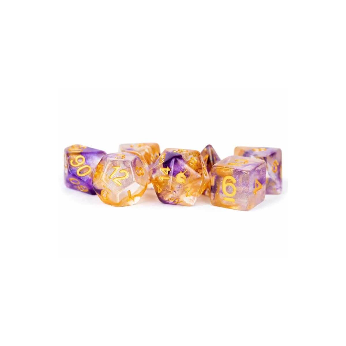 Unicorn Royal Sunset - Dice set - 7 stuks