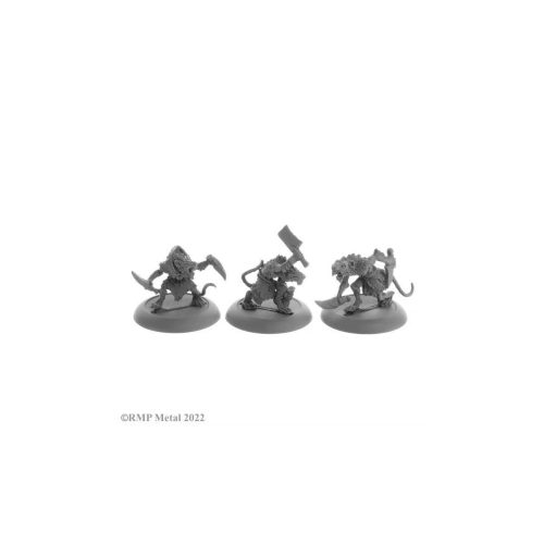 Wererats (3) - Unpainted Metal Miniatures