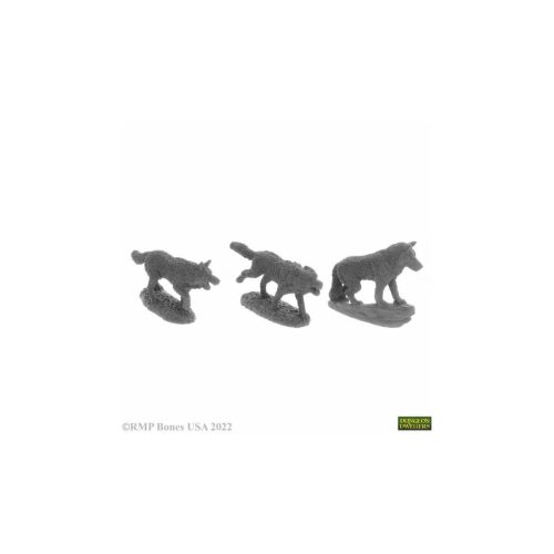 Wolf Pack (3) - Unpainted Miniatures