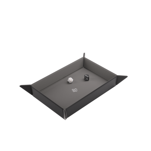 Black/Gray Rectangular - Magnetic Dice Tray