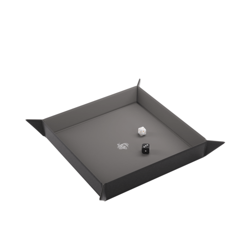 Black/Gray Square - Magnetic Dice Tray