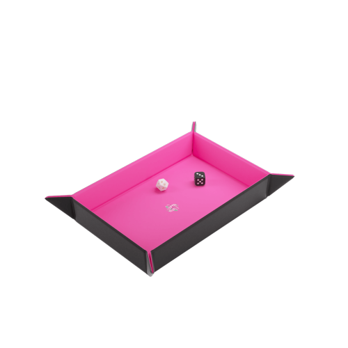Black/Pink Rectangular - Magnetic Dice Tray