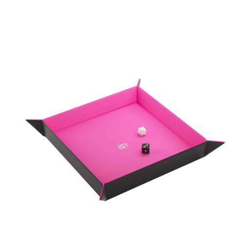 Black/Pink Square - Magnetic Dice Tray