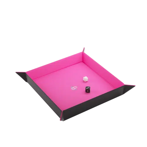 Black/Pink Square - Magnetic Dice Tray