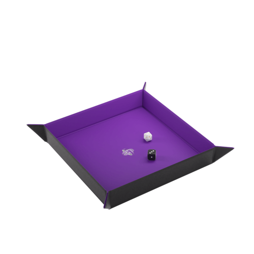 Black/Purple Square - Magnetic Dice Tray