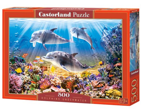 Dolphins Underwater - 500 stukken puzzel