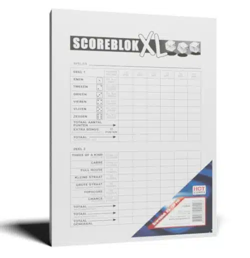 Dobbel scoreblok XL