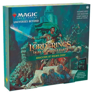 MTG LOTR Holiday Scene Box - Aragorn at Helm's Deep