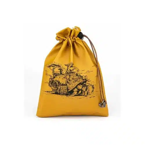 Brown Hermit Crab - Leather Dice Bag