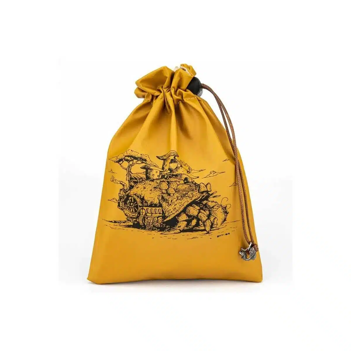 Brown Hermit Crab - Leather Dice Bag
