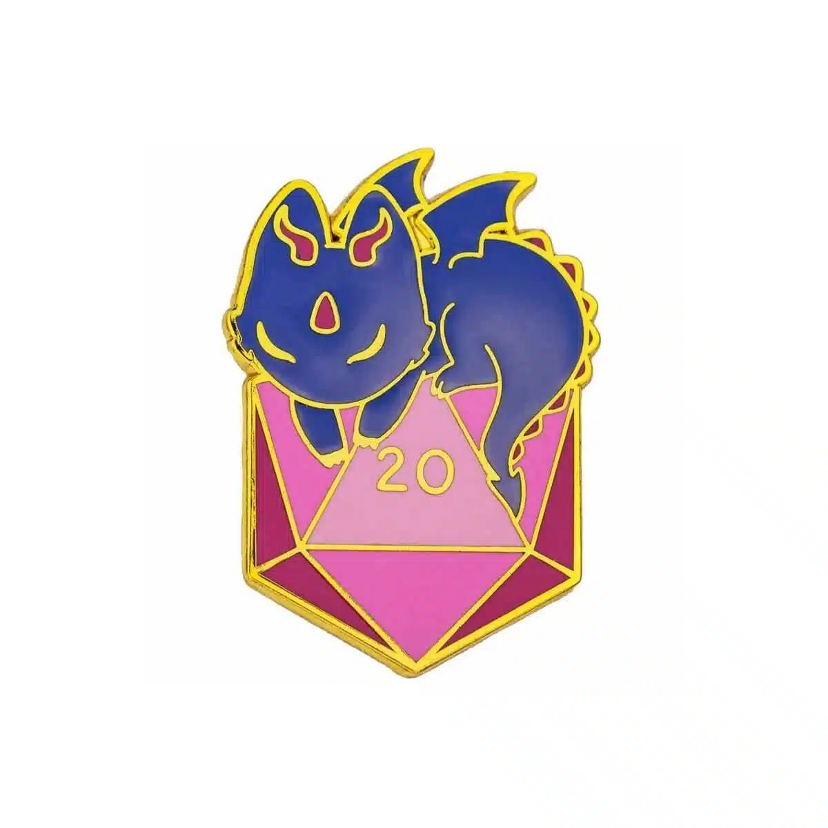Dragon with D20 - Enamel Pin