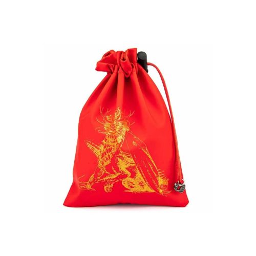 Red Royal Dragon - Leather Dice Bag