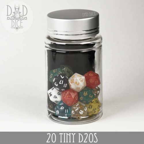 20 Tiny d20s Dice