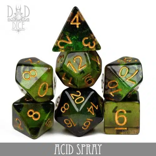 Acid Spray - Dice set - 7 stuks