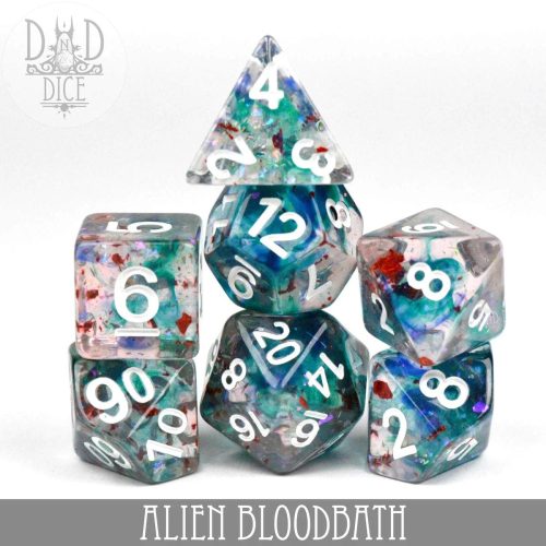 Alien Bloodbath - Dice set - 7 stuks