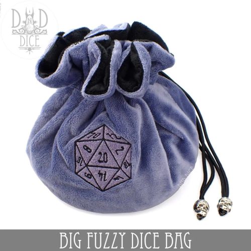 Blue - Big Fuzzy Dice Bag