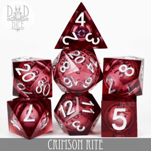 Crimson Rite - Liquid Core Dice set - 7 stuks