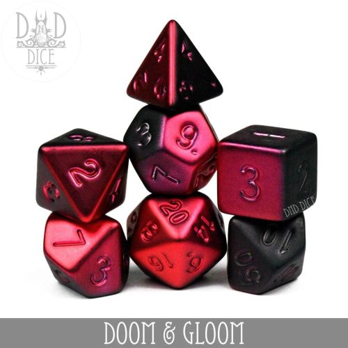 Doom & Gloom - Dice set - 7 stuks