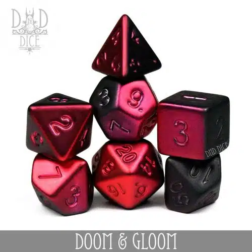 Doom & Gloom - Dice set - 7 stuks