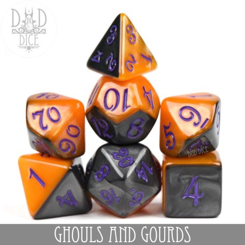 Ghouls and Gourds - Dice set - 7 stuks