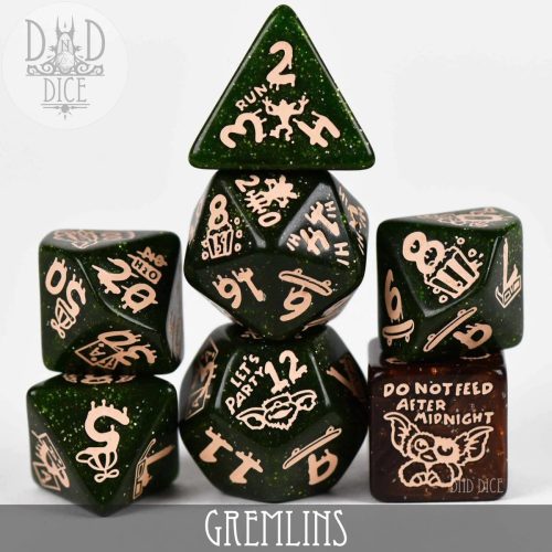 Gremlins - Dice set - 7 stuks
