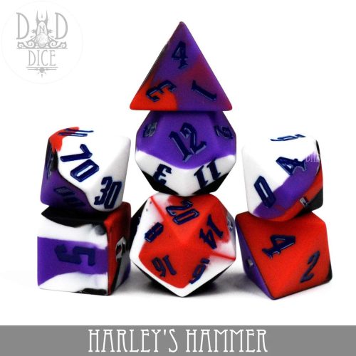 Harley's Hammer - Silicone Dice set - 7 stuks