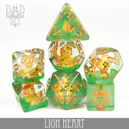 Lion Heart - Dice set - 7 stuks