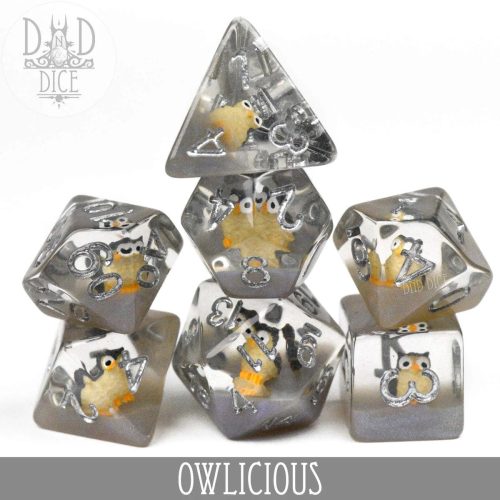 Owlicious - Dice set - 7 stuks