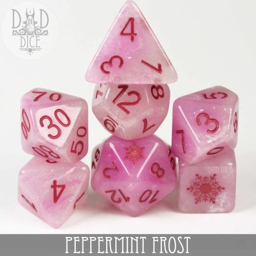 Peppermint Frost - Dice set - 7 stuks