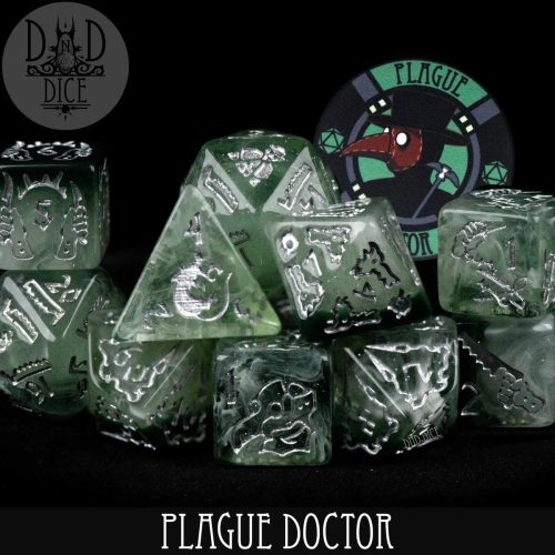 Plague Doctor - Dice set - 11 stuks