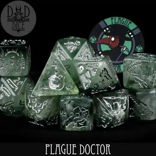 Plague Doctor - Dice set - 11 stuks