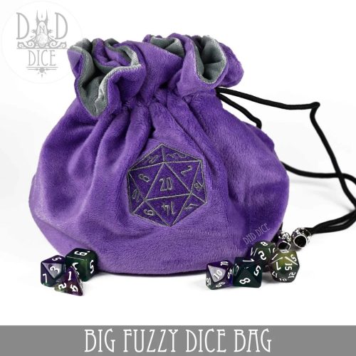 Purple - Big Fuzzy Dice Bag