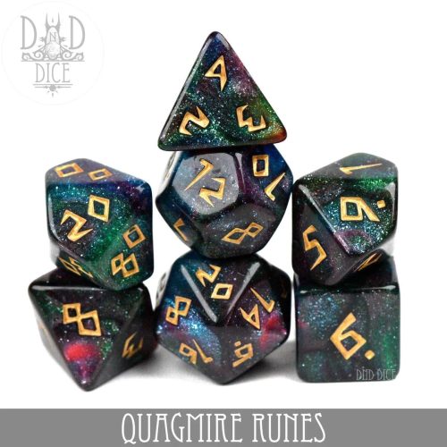 Quagmire Runes - Dice set - 7 stuks
