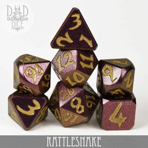 Rattlesnake - Metal Dice set - 7 stuks