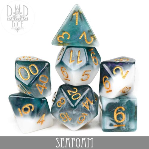 Seafoam - Dice set - 7 stuks