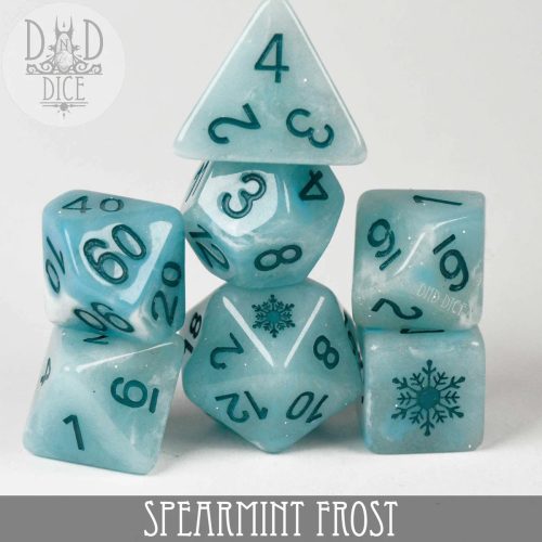Spearmint Frost - Dice set - 7 stuks
