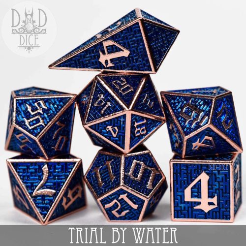 Trial by Water - Metal Dice set - 7 stuks