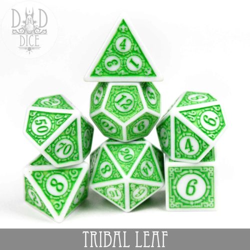 Tribal Leaf - Dice set - 7 stuks